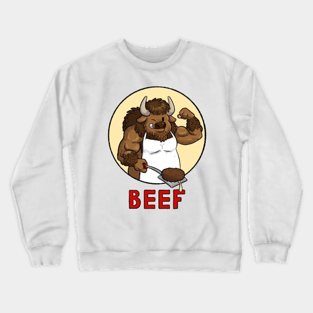 Beef Crewneck Sweatshirt by JenniferSmith